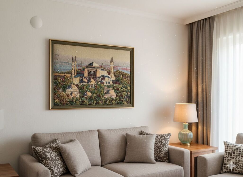 BONCUK PUL İŞLEMELİ AYASOFYA TABLOSU