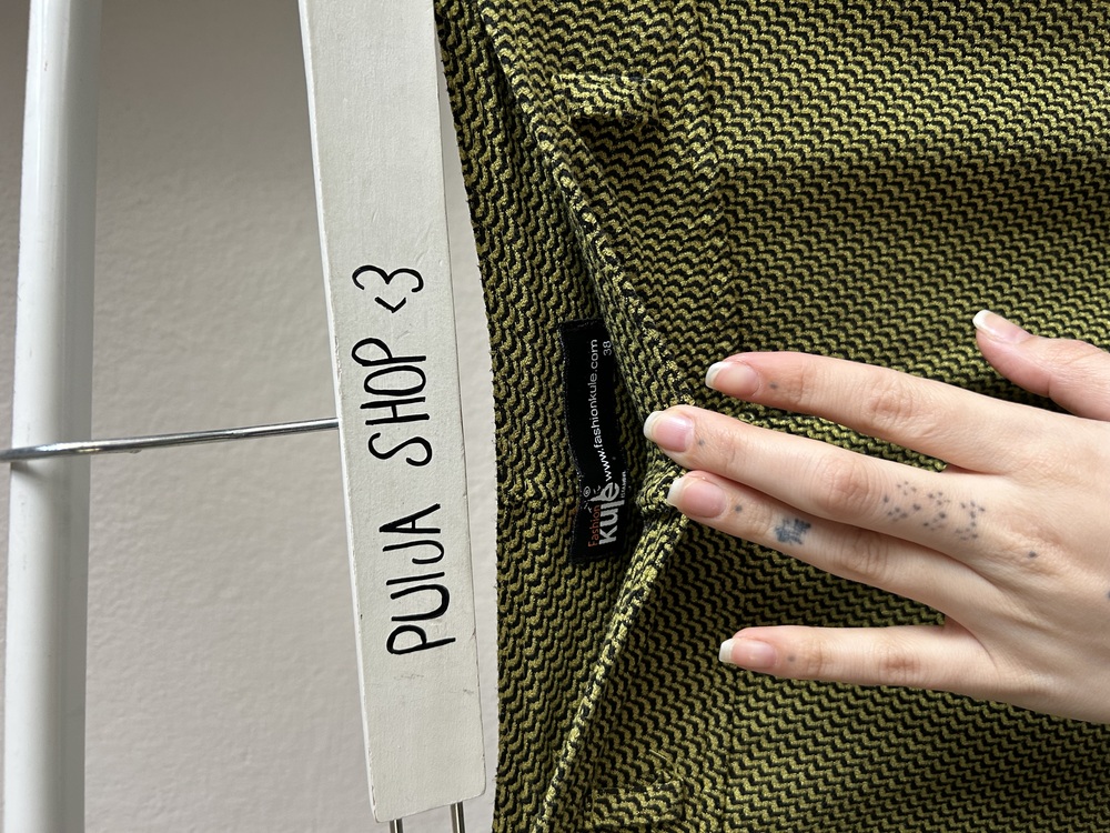 Wave pattern pantolon