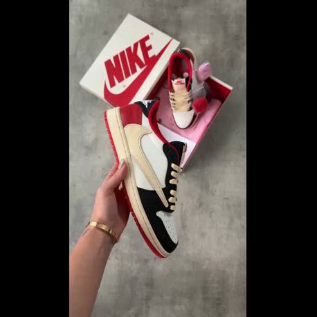 Air Jordan 1 Low OG x “Travis Scott” Black Red | Luxiana Shoes